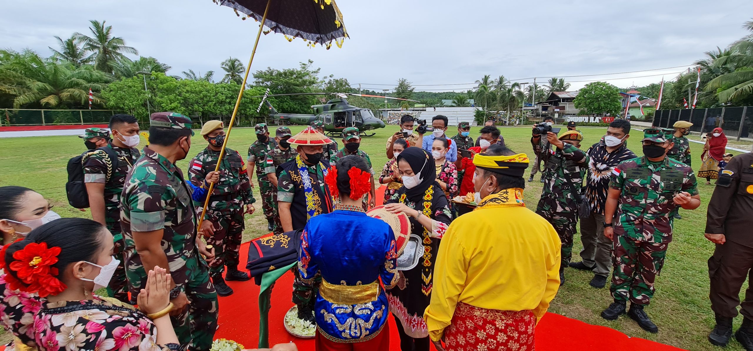 KASAD Jenderal TNI Dudung Abdurachman Kunjungi Perbatasan RI -Malaysia.