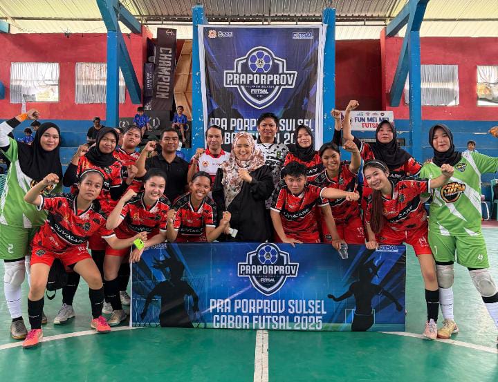 Tumbangkan Parepare, Srikandi Futsal Sinjai Segel Tiket Porprov 2026