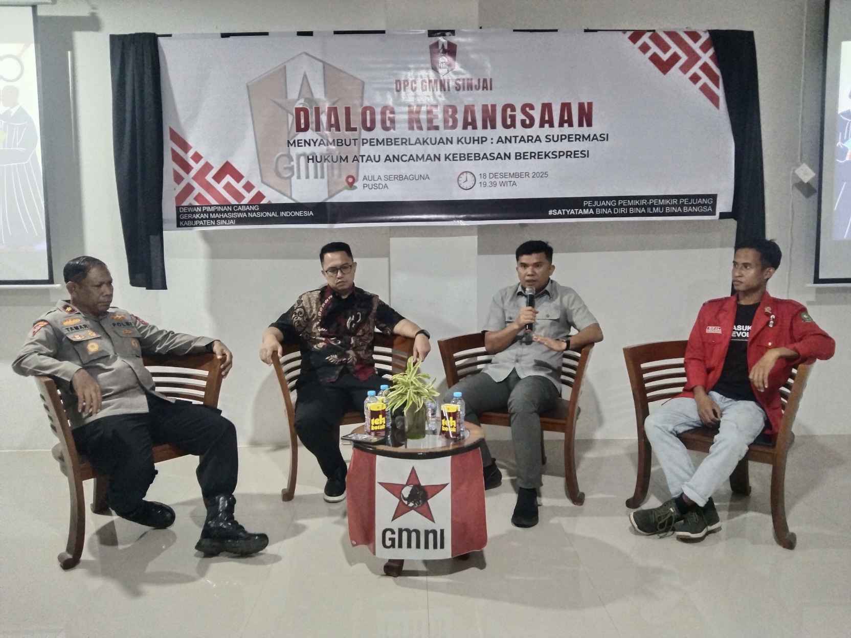 Dialog Kebangsaan GMNI Sinjai, Edukasi Publik Terkait KUHP Baru