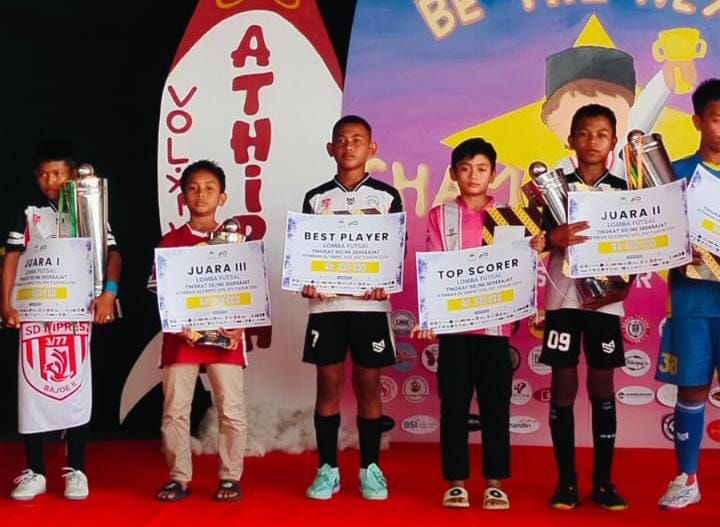 Debut Berbuah Prestasi, SDIT Wahdah Islamiyah Sinjai Juara III Futsal se-Sulselbar