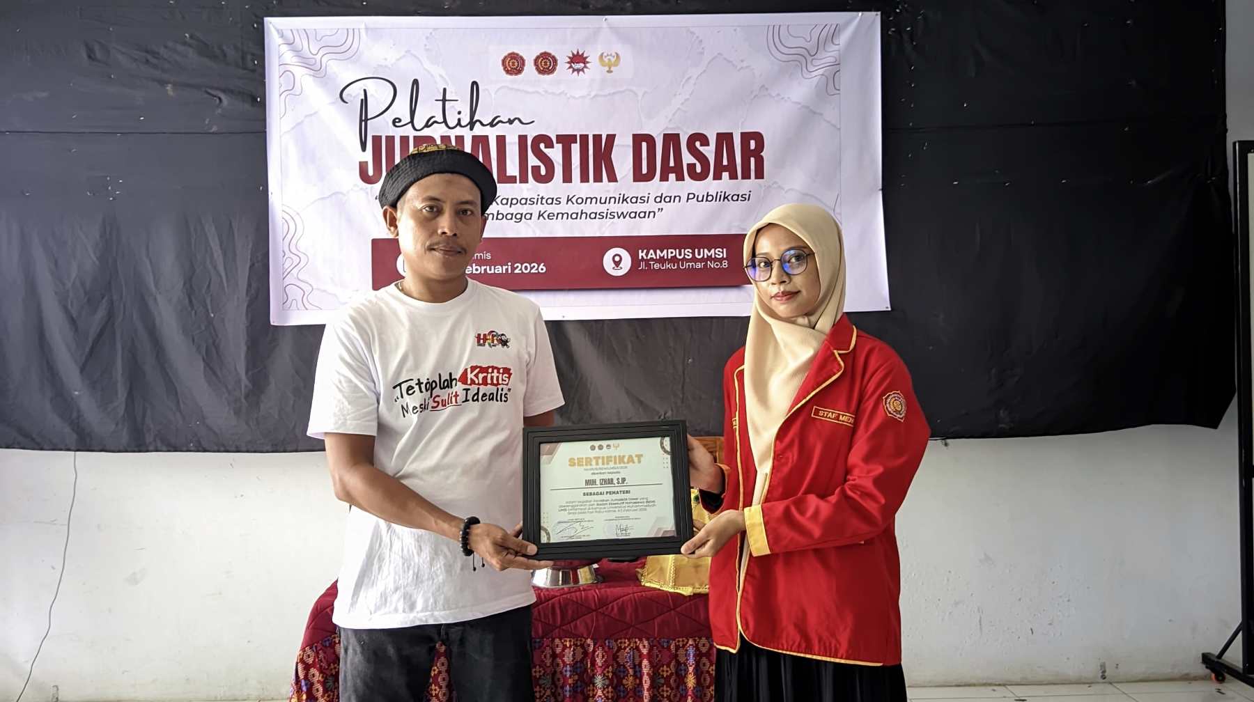 Gandeng Jurnalis Utama, BEM UMSi Asah Skill Komunikasi Mahasiswa Lewat Pelatihan Jurnalistik