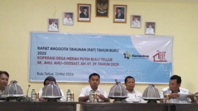 Kopdes Merah Putih Bulu Tellue Mantapkan Peran Lewat RAT Tahun Buku 2025