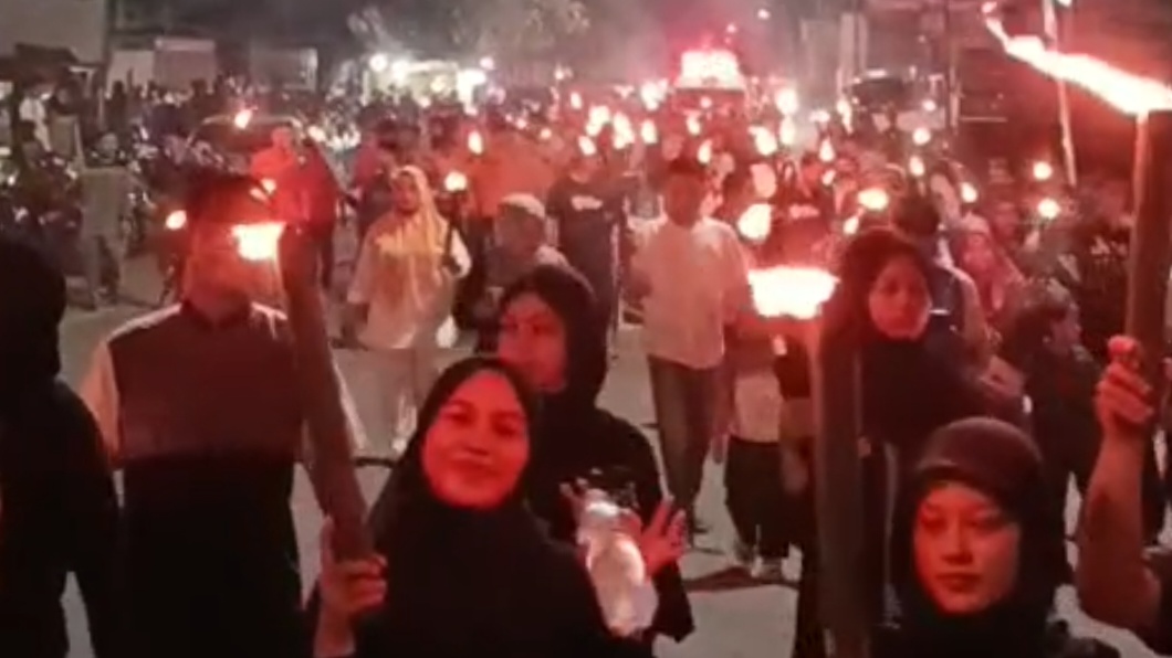 Ribuan Obor Meriahkan Malam Takbiran Idul Adha di Sinjai